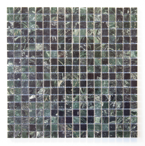5/8" x 5/8" Verde Decalio Mosaic tile