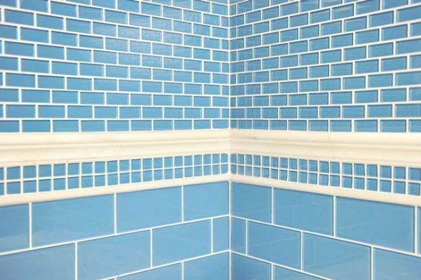 BLUE GLASS subway tiles