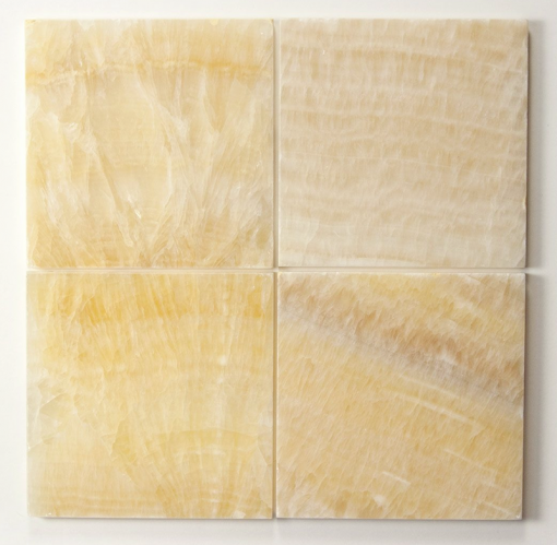 6x6 Honey Onyx polished marble