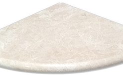 9x9 Botticino Polished Marble Corner Shelf