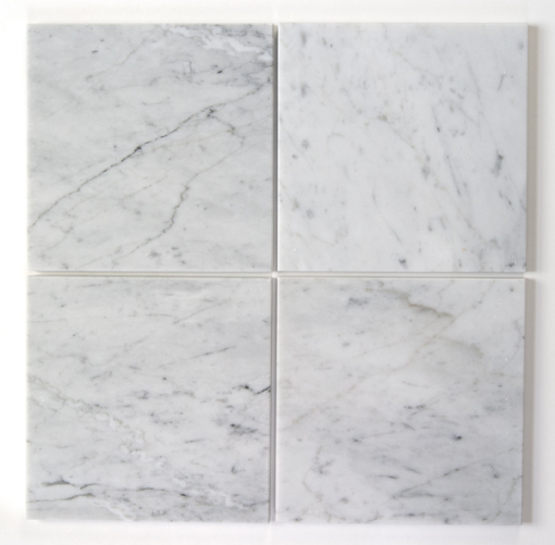 6x6 Carrara Gioia Polished Marble