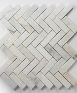 1x3 Calcatta Gold Herringbone