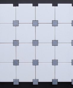 Large Square Dot Pattern Thassos / Bardiglio