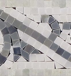 4x12 Border Pure White Ming Green / Moon