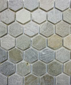 12x12 Golden Sand Quartz Cleft Hex Mosaic