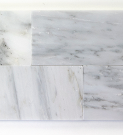 3x6 Oriental White Polished marble