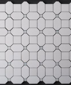 Square & Dot Thassos / Thassos / Blue Celeste Polished Marble Dot