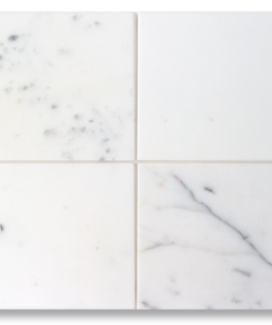 6X6 Statuary White polished marble