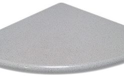 9x9 Super Silver Quartz Corner Shelf