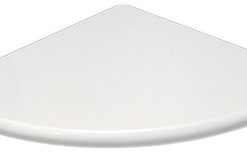 9x9 Super White Polished Quartz Corner Shelf