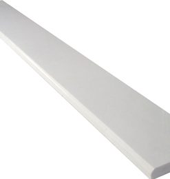 Super White polished quartz saddle