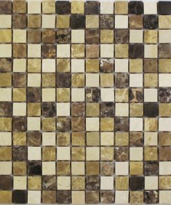 Blended Marbled Tumbled Lt Emperador / Dk Emperador / Crema