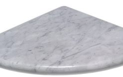8x8 Carrara Gioia Marble Corner Shelf