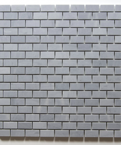 5/8x1 1/4 Bardiglio polished marble medium brick