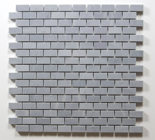 5/8x1 1/4 Bardiglio polished marble medium brick