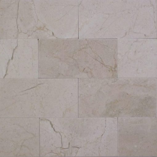 3x6 Crema Marfil polished marble