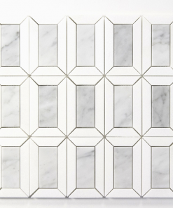 Framed White Thassos with Carrara Polished Marble