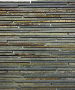China Multi-color Slate Mini Random Stripes Mosaic