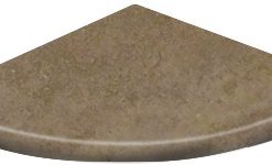 8x8 Noce Honed Travertine Corner shelf
