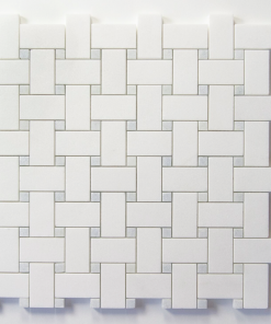 Thassos / Blue Celeste basketweave