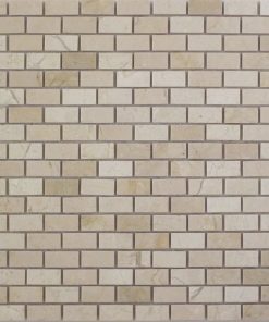 5/8x1-1/4 Crema Marfil polished marble Medium Brick