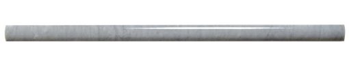 1/2x12 Bardiglio polished marble pencil edge