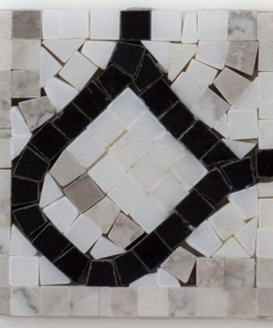 4x4 Corner Border Pure White / Black / Temple Gray