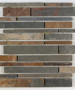 12x12 China Multi-Color Slate Random Stripes