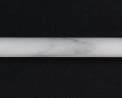 1/2x12 Oriental White Honed Marble Pencil