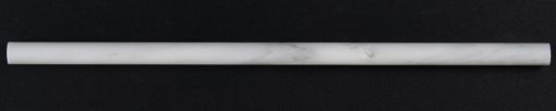 1/2x12 Oriental White Honed Marble Pencil