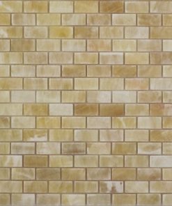 5/8x 1 1/4 Honey Onyx Polished Marble