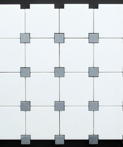 Large Square Dot Thassos / Bardiglio