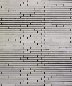 Oriental White Polished Marble Linea pattern