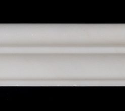 2x12 Pure White Polished Marble Chair Rail