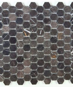 1" Hex St Laurent Polished Marble