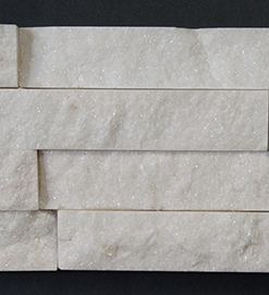 6x24 White Quartz Splitface Ledger