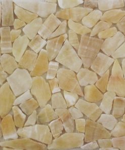 12x12 Tumbled Irregular Honey Onyx marble