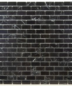 5/8x1 1/4 Negro Marquina Polished Marble