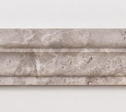 2x12 Silver Cloud Polished Marble Chair Rail