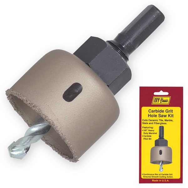 thumbnail image 2 of ATE Pro C2 Carbide Grit Hole Saw & File Kit | 10-Piece Set For Tile Masonry Fiberglass 2 of 6
