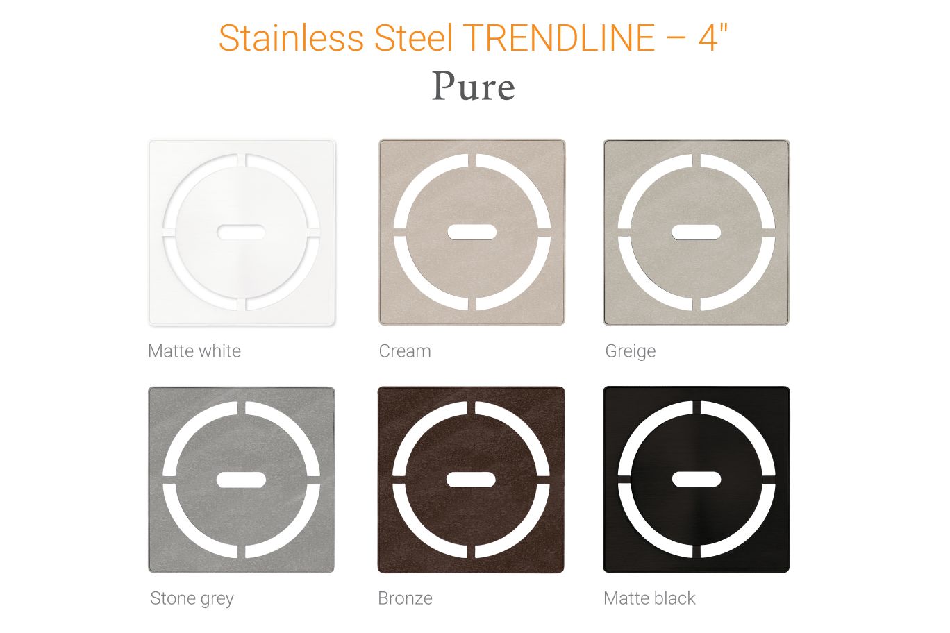 thumbnail image 2 of Schluter Kerdi-Line 3/4" Frame - Square Perforated Grate Assembly In Matte Black (KL1B19MGS) 2 of 6