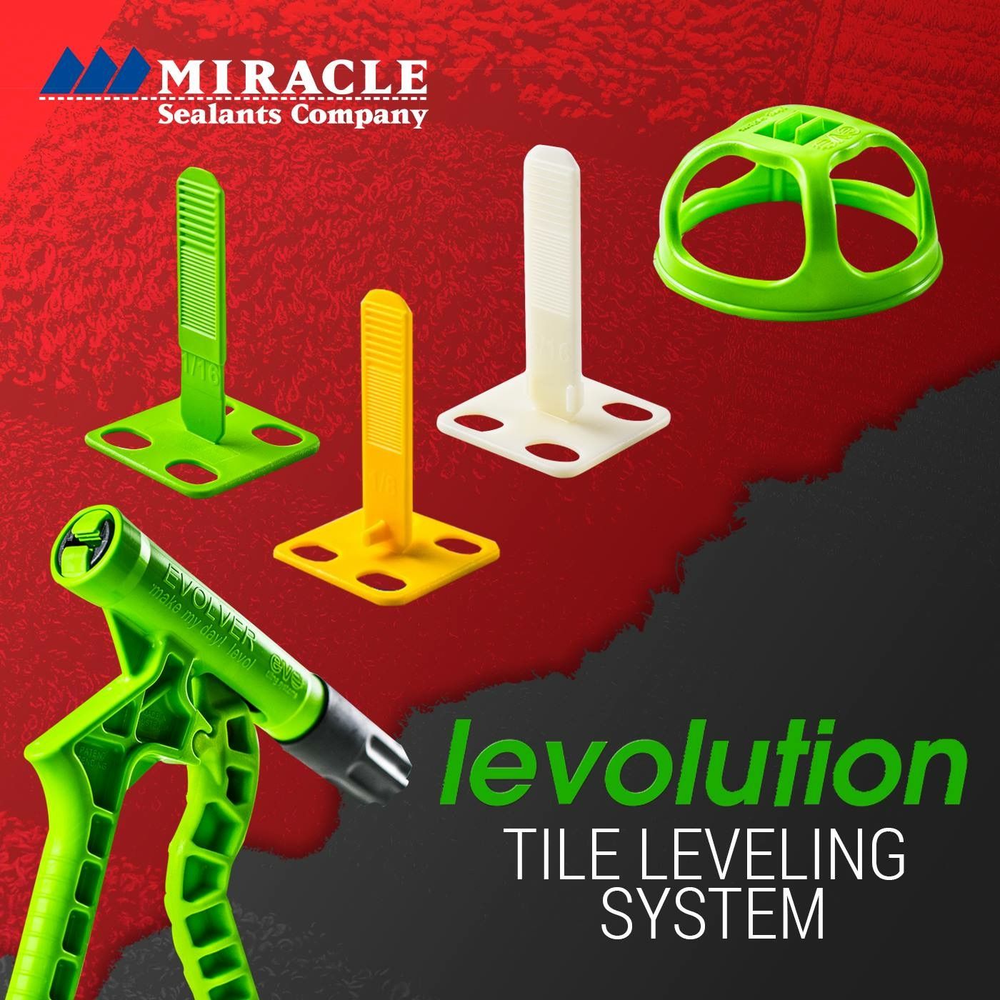 Miracle Levolution Leveling and Tile Spacing System - Terra Tile and Marble