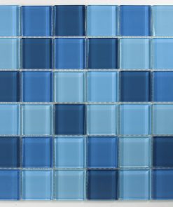 2x2 Blue Glass Mosaic
