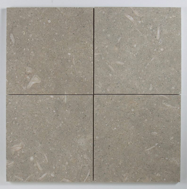 448 SF Seagrass Honed Limestone (aka Fossil Azul & Pistachio) 6x6