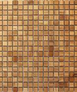 5/8x5/8 wood mosaic tile