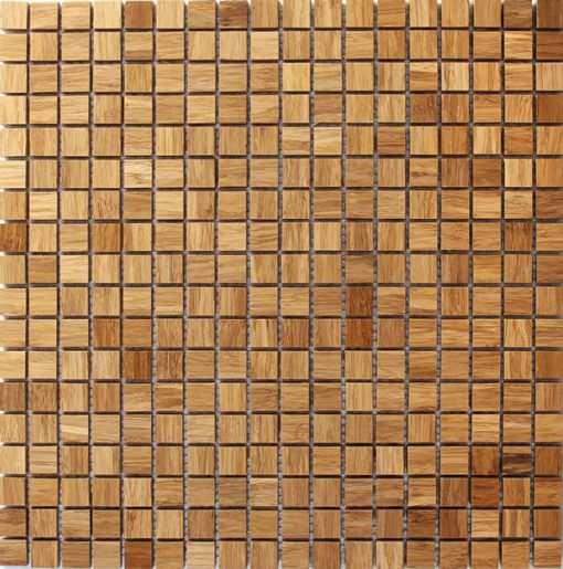 5/8x5/8 wood mosaic tile