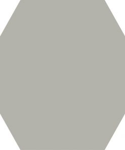 Solid Pearl (warm grey) 10-inch hex porcelain