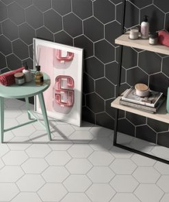 Solid Hex Porcelain