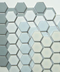 Recycled Glass Mosaic - 2” Hexagon