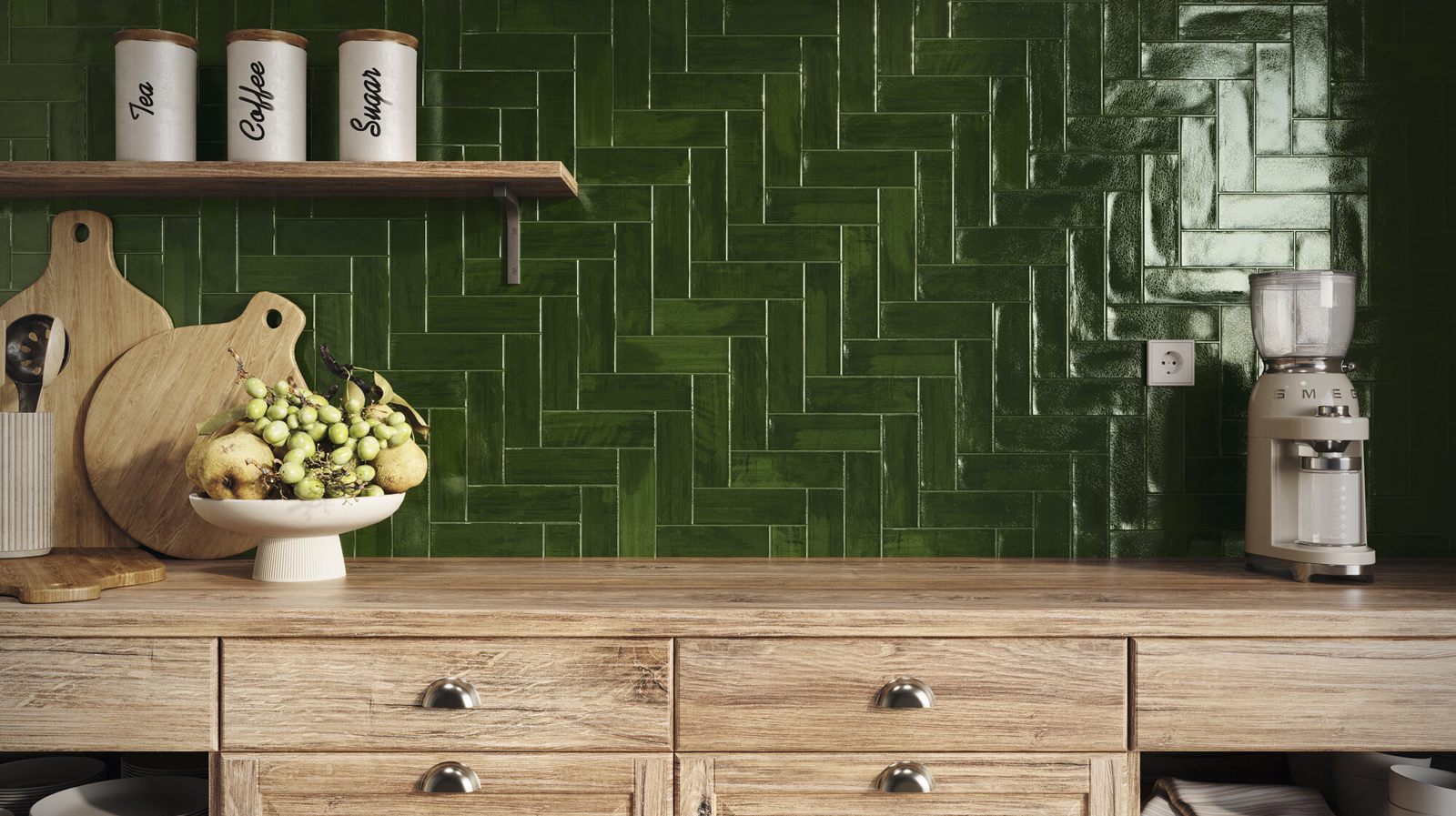 Nour Dark green Kitchen